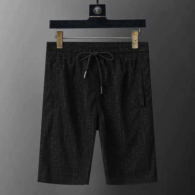Versace Logo-Print Shorts Greek Key Pattern