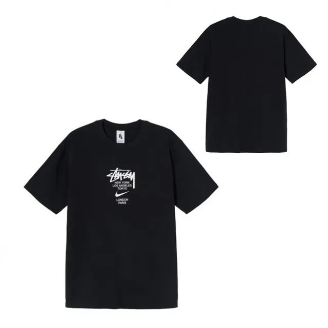 Stüssy × Nike Graphic T-Shirt World Cities