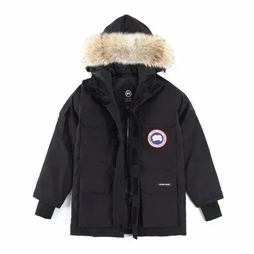 Canada Goose Expedition Parka Black with Fur Trim