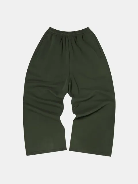 Wide-leg Sweatpants Olive