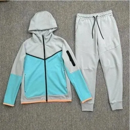 Nike Tech Fleece Hoodie and Joggers Colorblock
