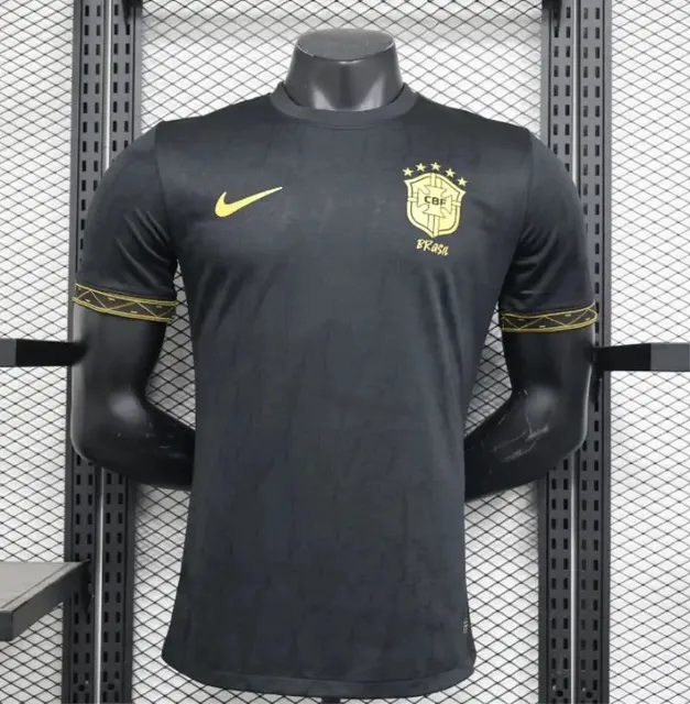 Nike Brazil National Team Jersey Black Gold