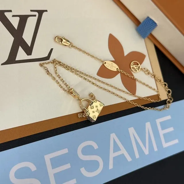 Louis Vuitton Lock Necklace Monogram Mini Lock