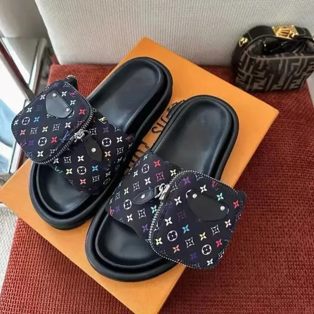Louis Vuitton Slide Sandal Multicolor Monogram