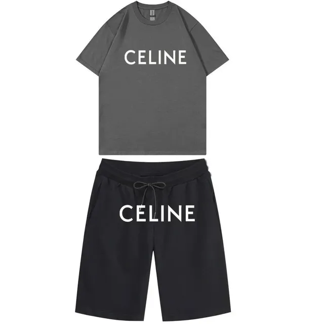 Celine Logo Set Grey and Black
