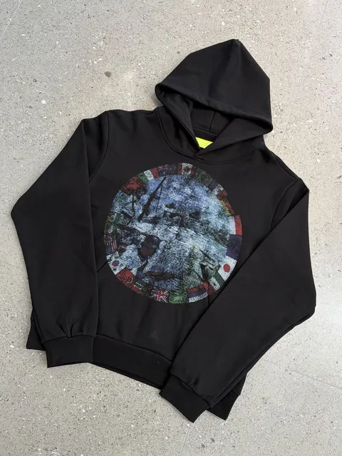 Gallery Dept. Hoodie World Flag Print