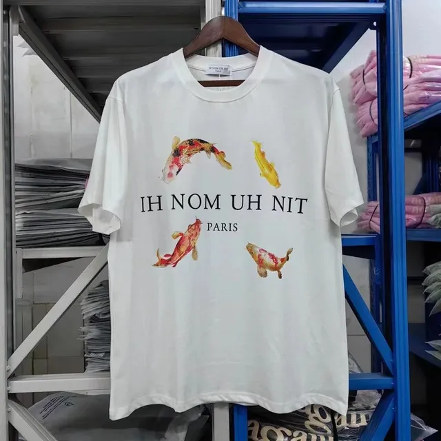 Off-White Graphic Tee Koi Fish Print