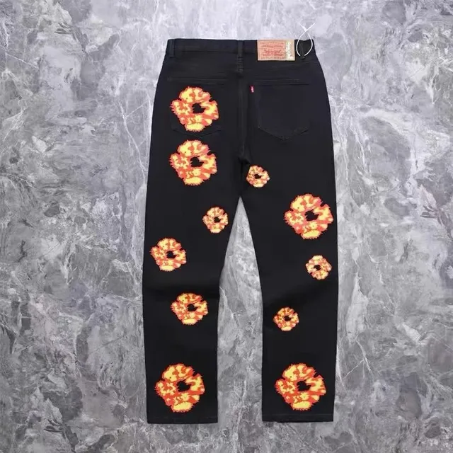Levi's 501 Jeans Floral Embroidered