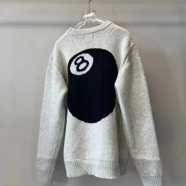 Knit Sweater 8-Ball Graphic
