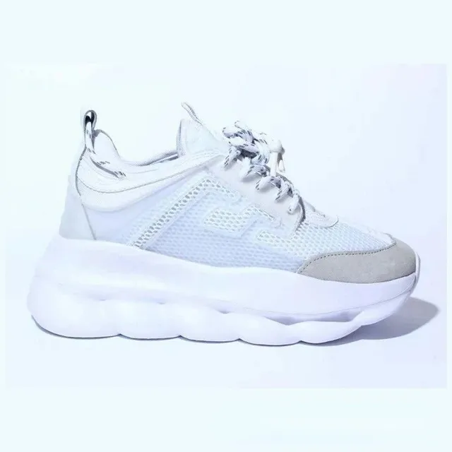 Versace Chain Reaction White Grey