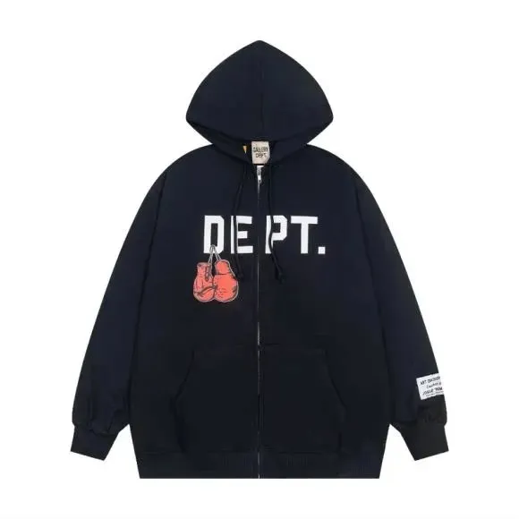 Gallery Dept. Zip-Up Hoodie Boxing Glove Print