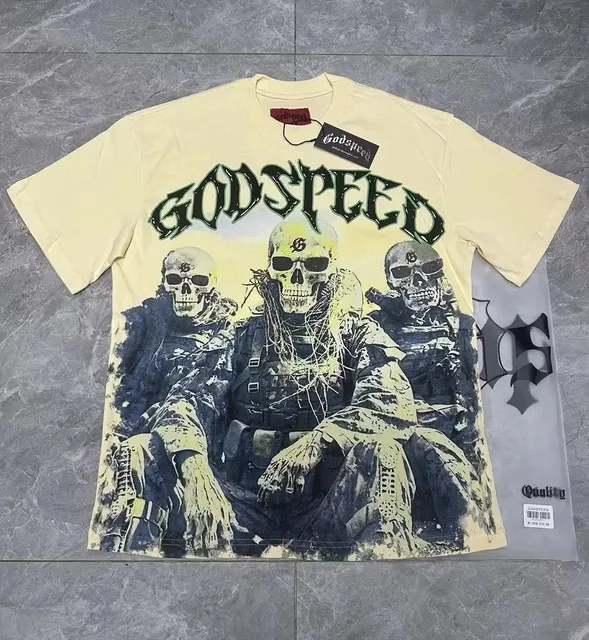 Godspeed Graphic Tee Skull Print