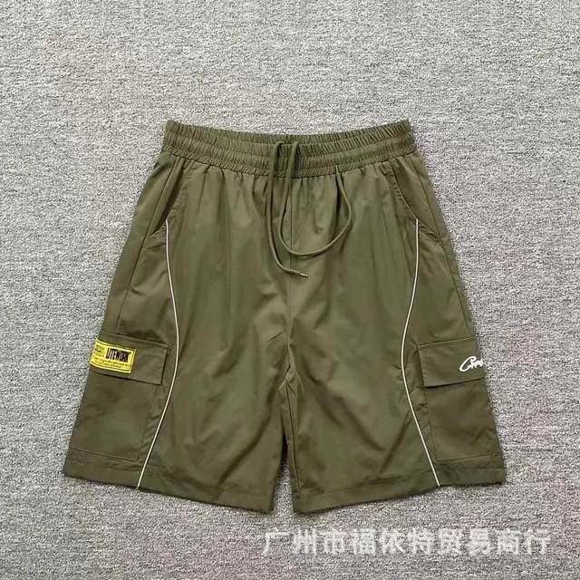 Undefeated Cargo Shorts Olive with Yellow Patch