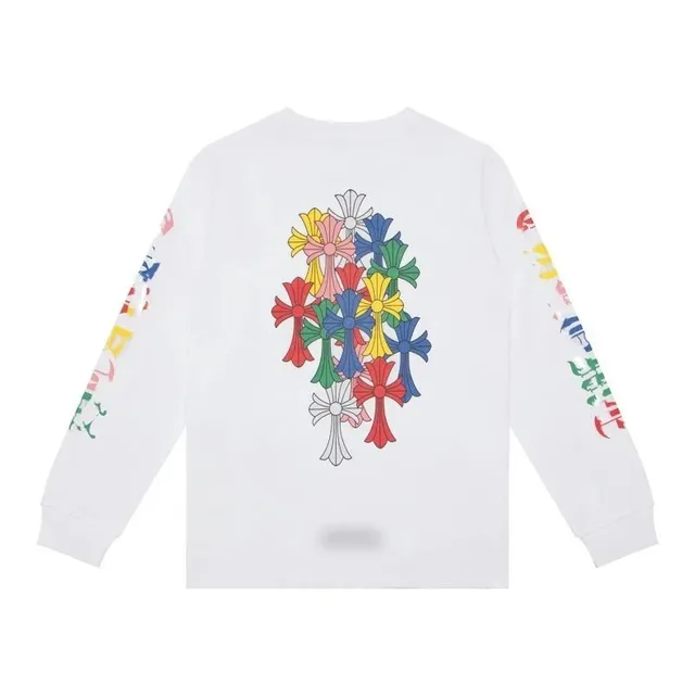 Chrome Hearts Long Sleeve Tee Multicolor Cross Print