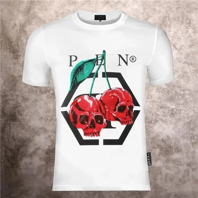 Philipp Plein Graphic T-Shirt Cherry Skull Print
