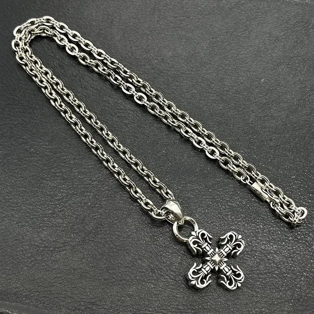 Chrome Hearts Cross Pendant Necklace Ornate Cross