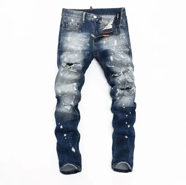 Dsquared2 Distressed Jeans Paint-Splatter Ripped