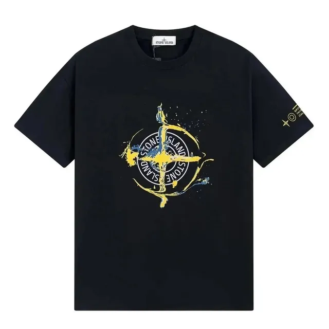 Stone Island T-Shirt Compass Logo Print