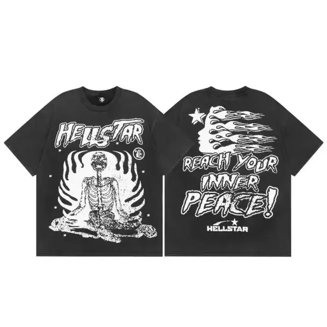 Hellstar Graphic Tee Skeleton Meditate