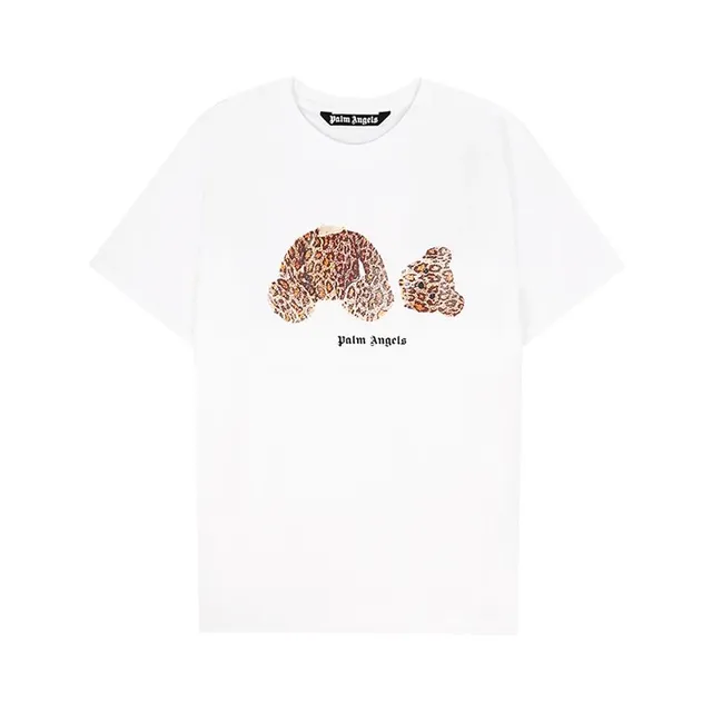 Palm Angels Graphic Tee Leopard Bear Print