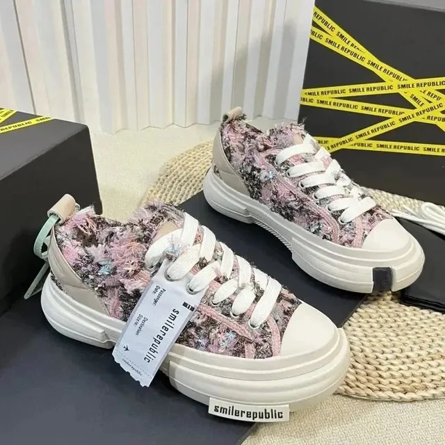 Chunky Sneaker Tweed Floral