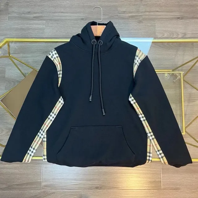 Burberry Hoodie Check Trim