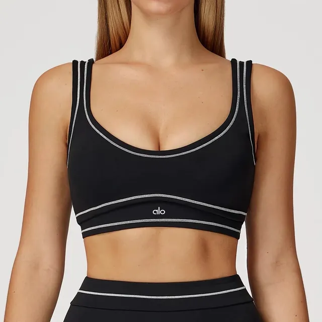 Alo Yoga Sports Bra Reflective Trim