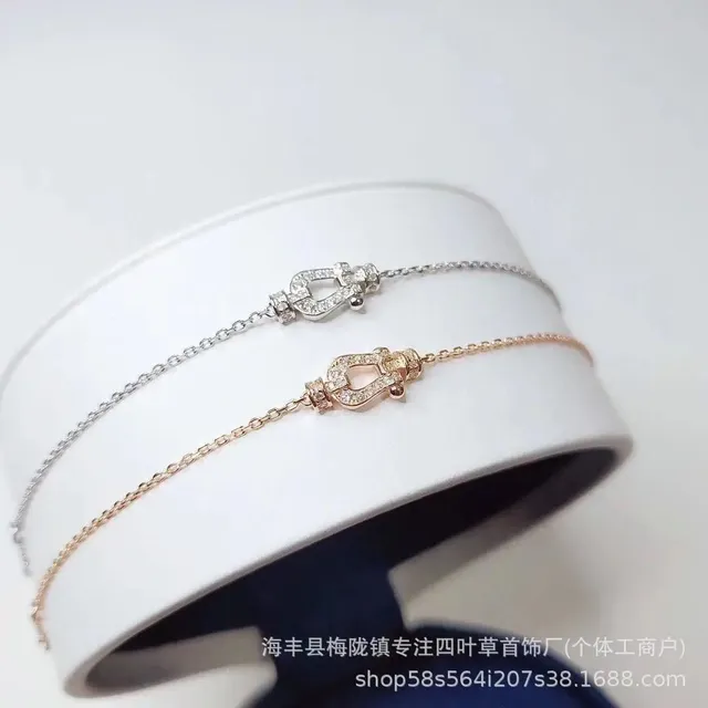 Chrome Hearts Horseshoe Bracelet Pave Diamond