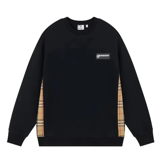 Burberry Crewneck Sweatshirt Check Panel
