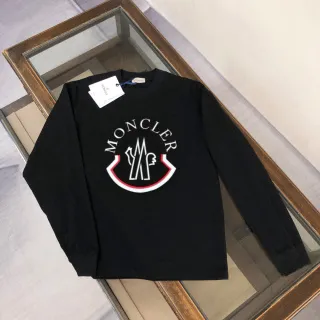 Long-Sleeve Logo Tee Moncler Shield Logo