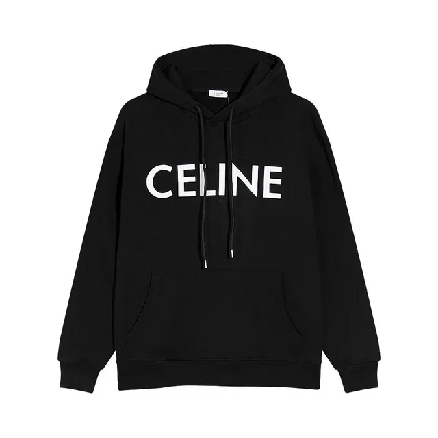 Celine Logo Hoodie Bold Logo