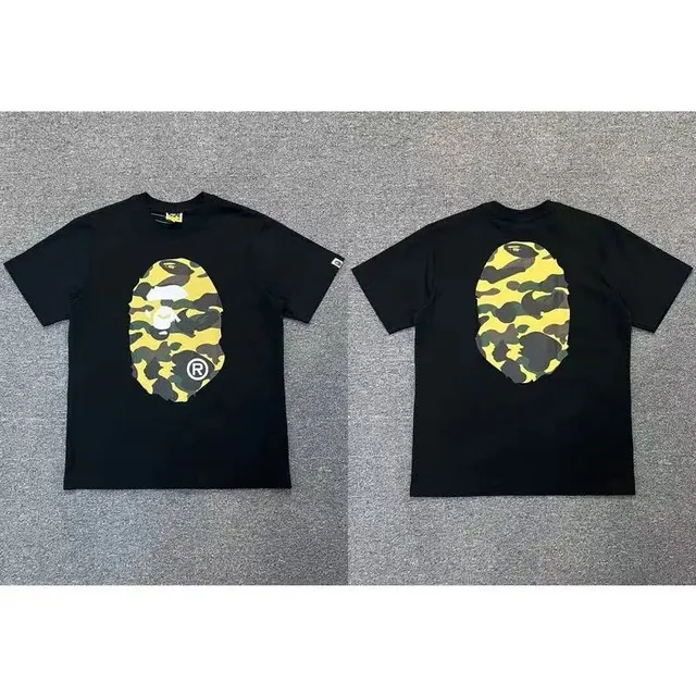BAPE Shark Tee Camo Ape Head