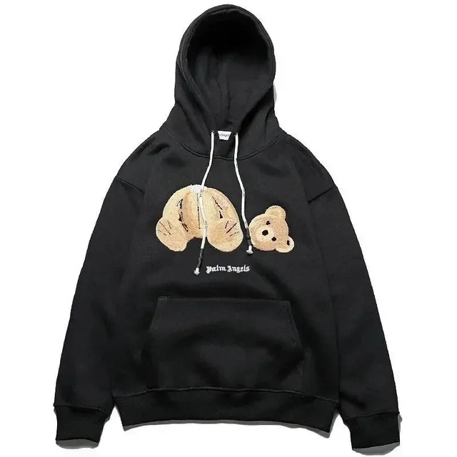 Palm Angels Hooded Sweatshirt Bear Embroidery