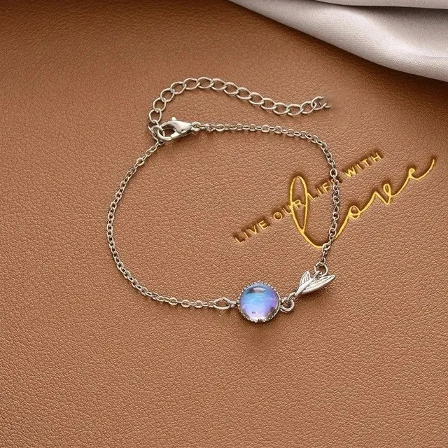 Tiffany & Co. Mermaid Tail Bracelet Iridescent Stone