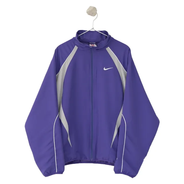 Nike Windrunner Jacket Purple with Grey Panels