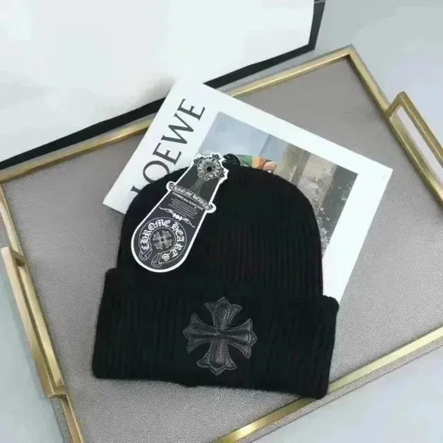 Chrome Hearts Cross Beanie Embroidered Cross