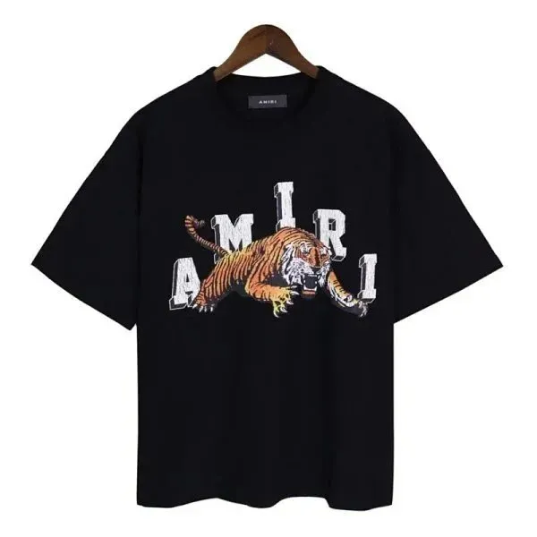 Amiri Tiger Graphic Tee Tiger Logo Print