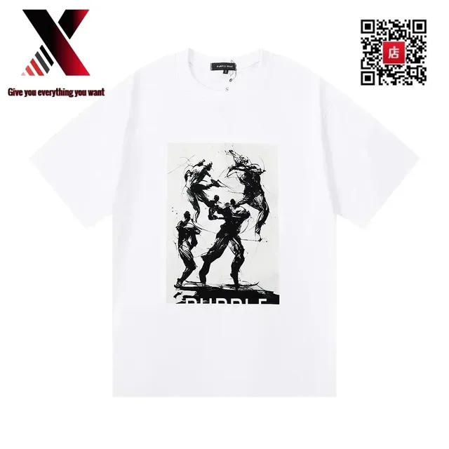Purple Brand Graphic Tee Fighters Print