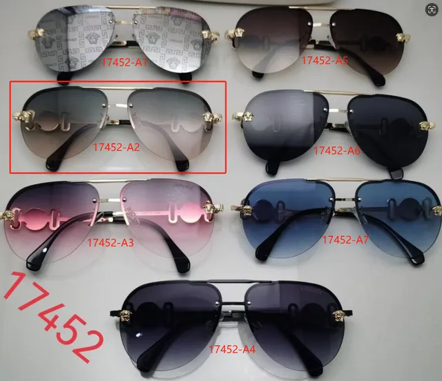 Versace Medusa Aviator Sunglasses Gradient Grey