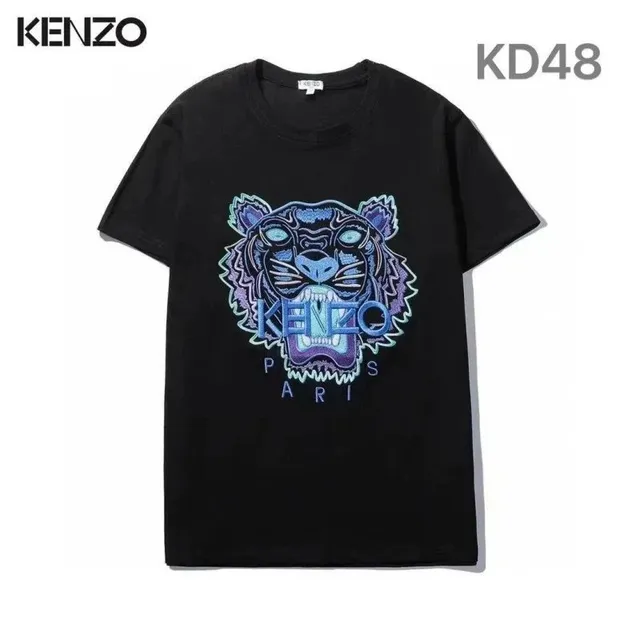 Kenzo Tiger Graphic Tee Embroidered Tiger