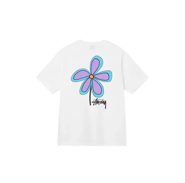 Stüssy Flower Tee Purple Blue Flower
