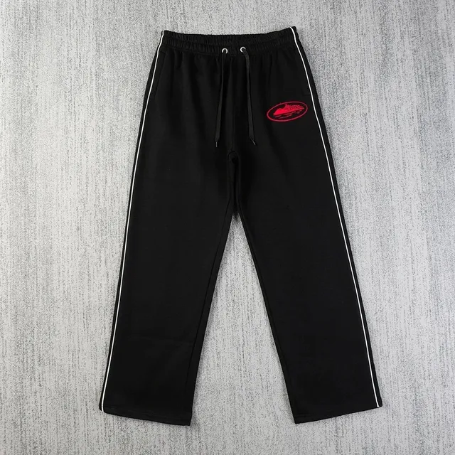 Corteiz Track Pants Red Logo