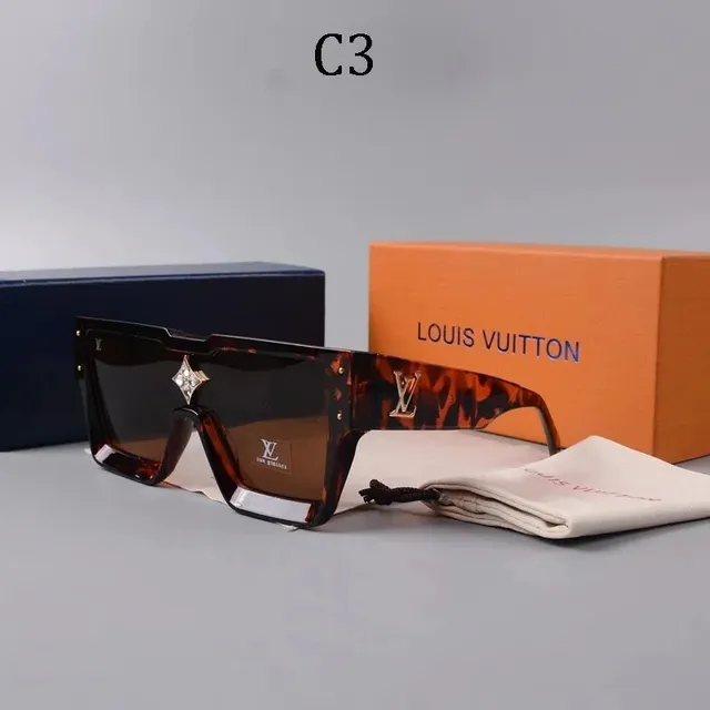 Louis Vuitton Sunglasses Tortoiseshell Frame with Diamond Accent