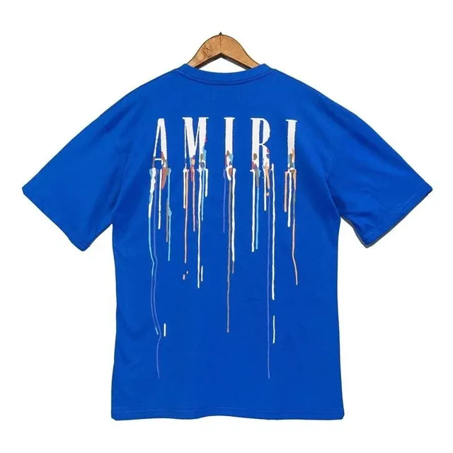 Amiri Graphic Tee Dripping Logo Print
