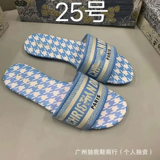 Dior B22 Slide Houndstooth