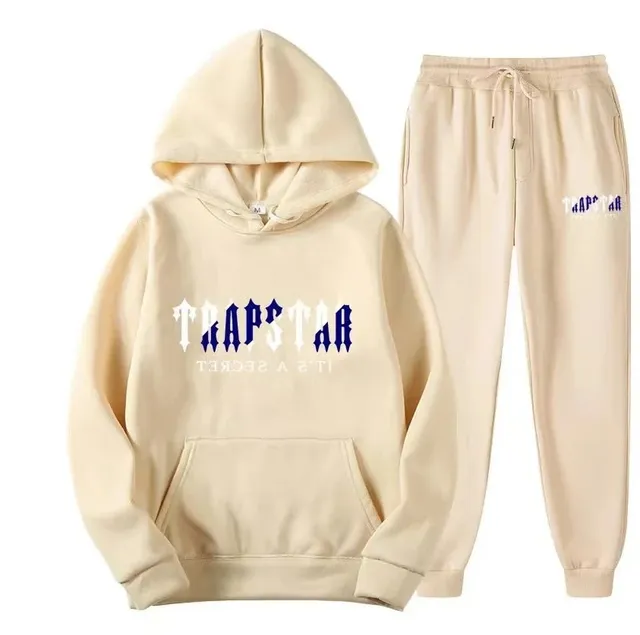 Hoodie and Joggers Set TRAPSTAR Logo Print