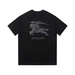 Burberry Equestrian Knight Tee Monochrome Print