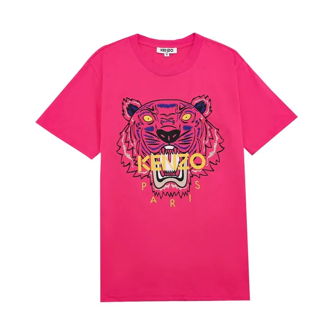 Kenzo Tiger Graphic Tee Pink Tiger