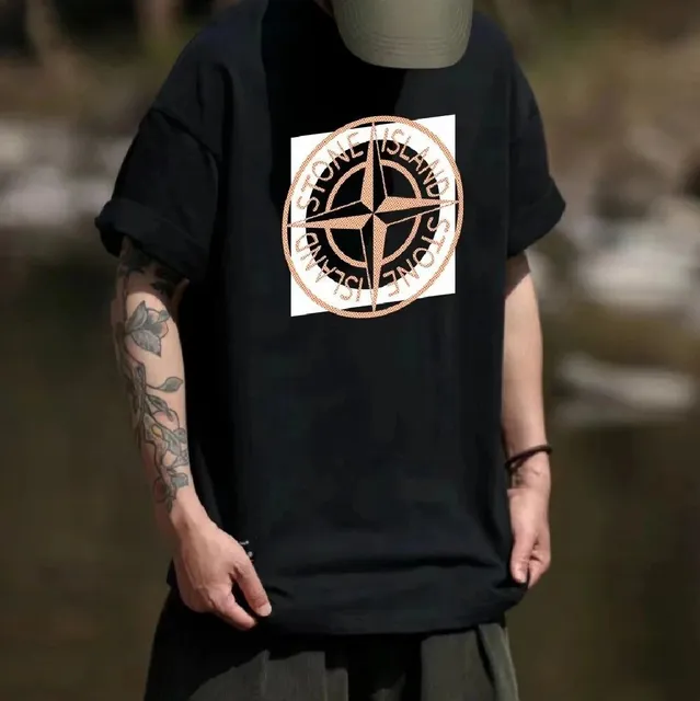 Stone Island Logo T-Shirt Compass Logo