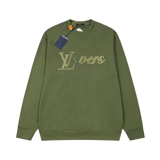 Louis Vuitton Crewneck Sweatshirt Crystal-Embellished LV Logo